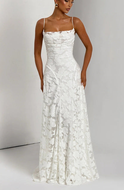 Briar | Women's Floral Sleeveless Maxi Wedding Guest Dress