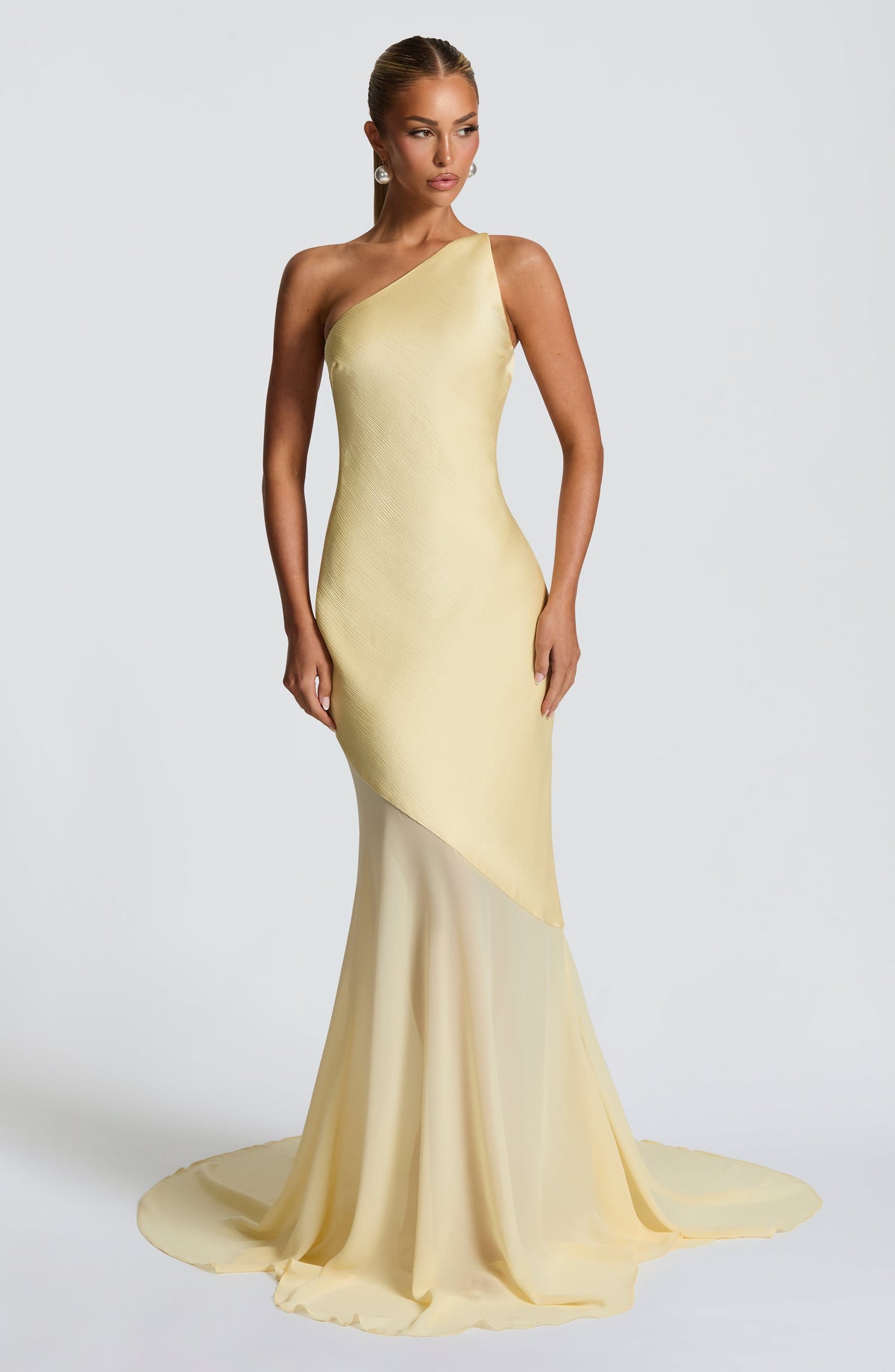Caprice | Women's One-Shoulder Maxi Wedding Guest Dress