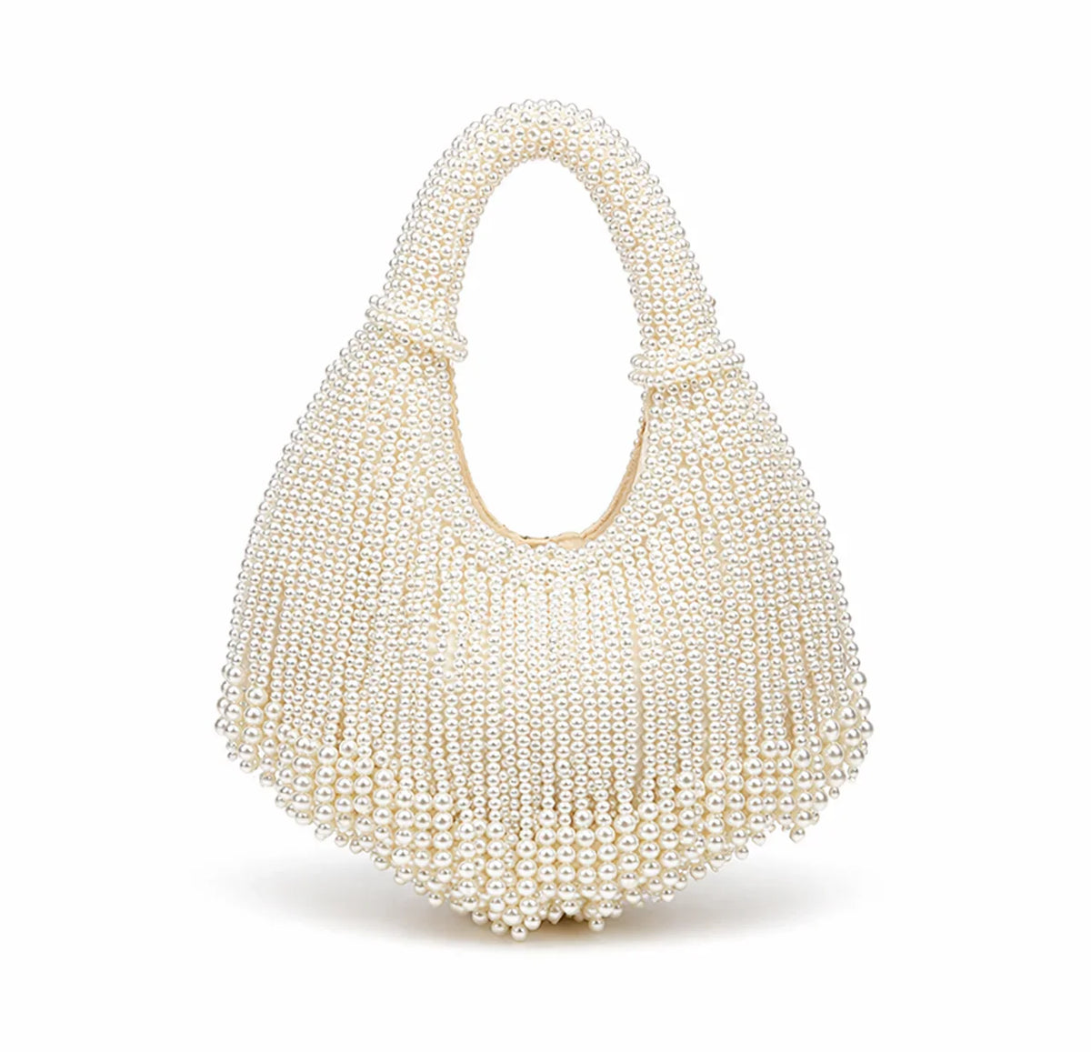 Ellie | Women’s Pearl Beaded Fringe Shoulder Hand Party Bag