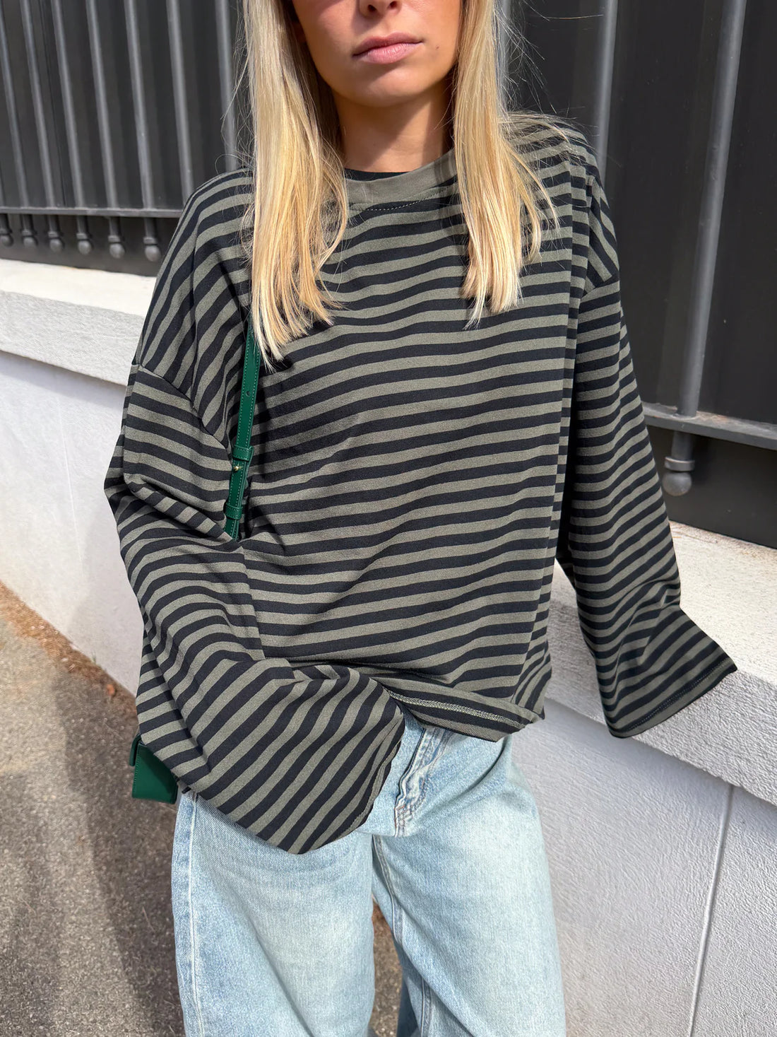 Georgia | Women's Striped Oversized Knit Sweater