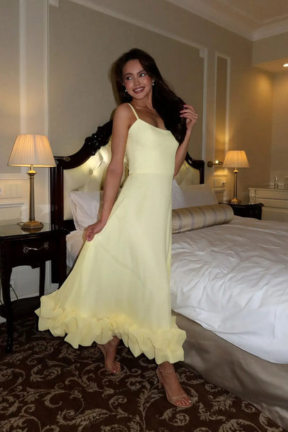 Heather | Women's Sleeveless Twirl Midi Prom Dress