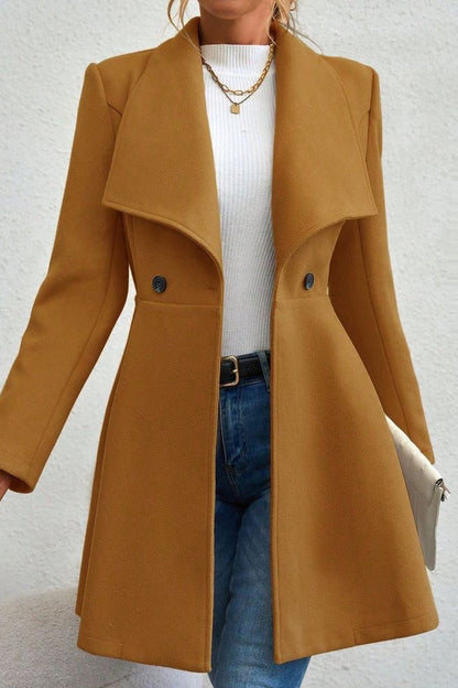 Meredith | Women's Open Front Shawl Collar Longline Jacket